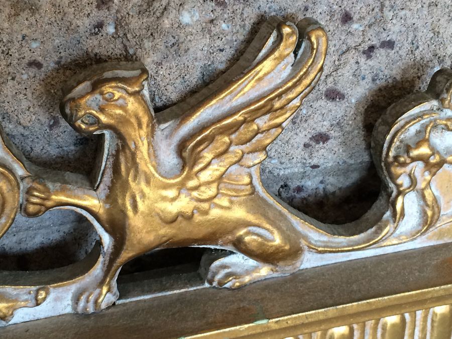 Large Ornate Gilded Designer Mirror [Photo 4]