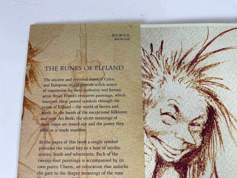 First Printing The Runes Of Elfland By Brian Froud [Photo 4]