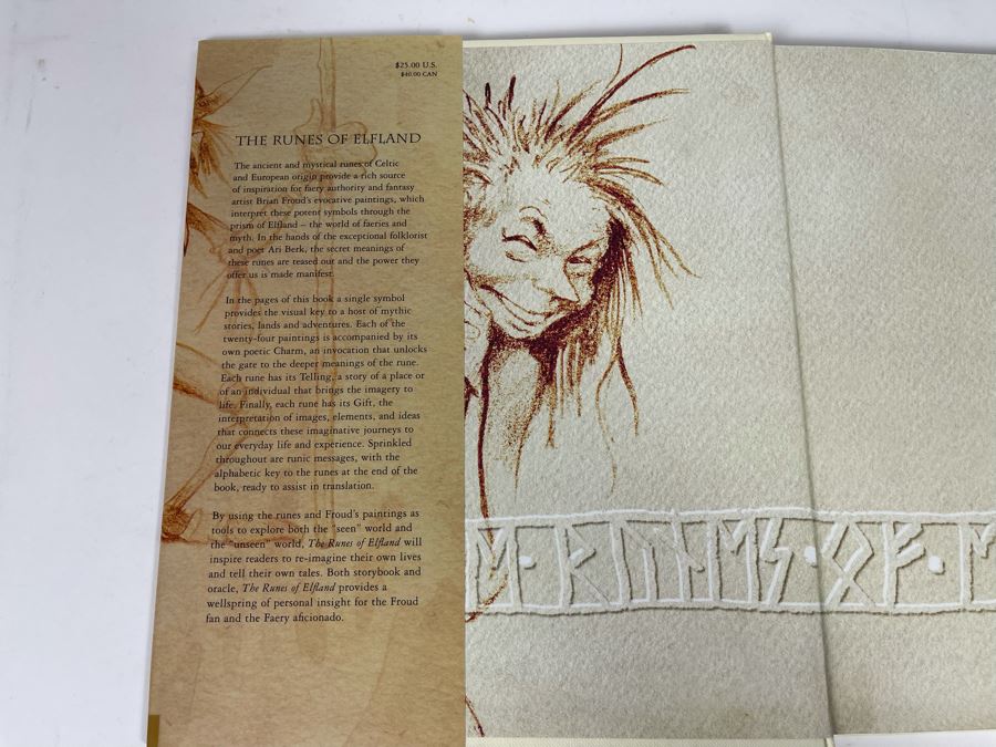 First Printing The Runes Of Elfland By Brian Froud [Photo 3]