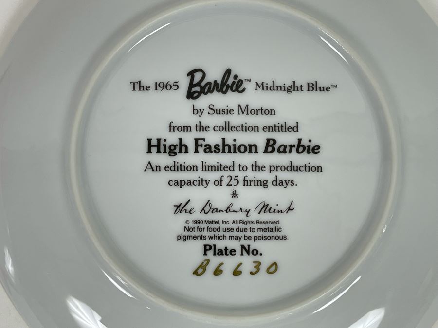 Collection Of Ten Mattel Barbie Collector Plates By Danbury Mint [Photo 15]