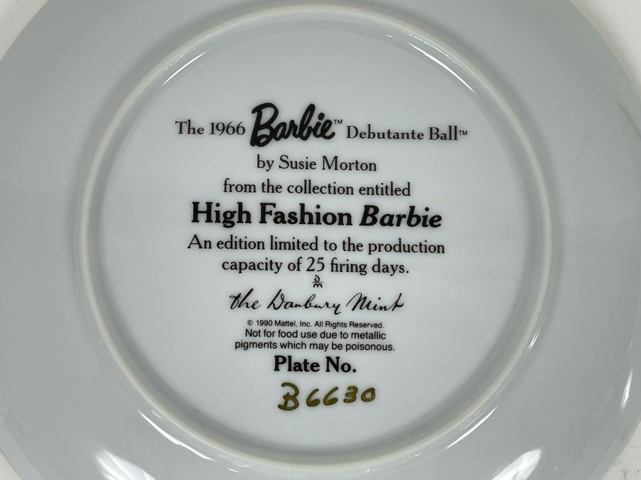 Collection Of Ten Mattel Barbie Collector Plates By Danbury Mint [Photo 14]