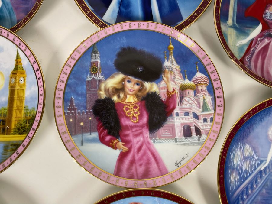 Collection Of Ten Mattel Barbie Collector Plates By Danbury Mint [Photo 6]