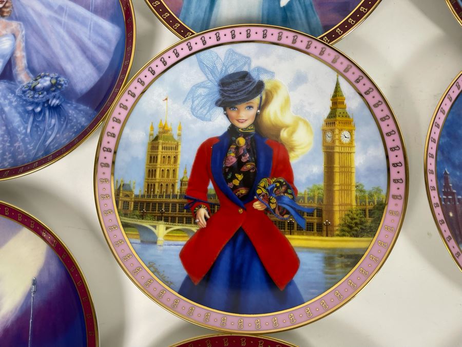 Collection Of Ten Mattel Barbie Collector Plates By Danbury Mint [Photo 8]