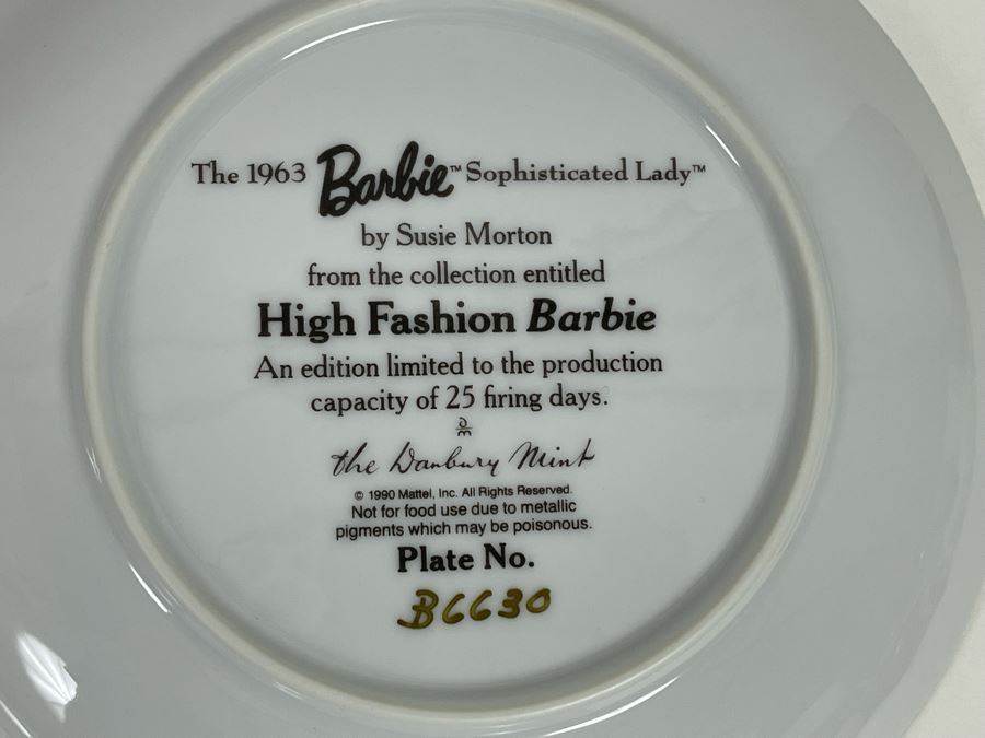 Collection Of Ten Mattel Barbie Collector Plates By Danbury Mint [Photo 16]