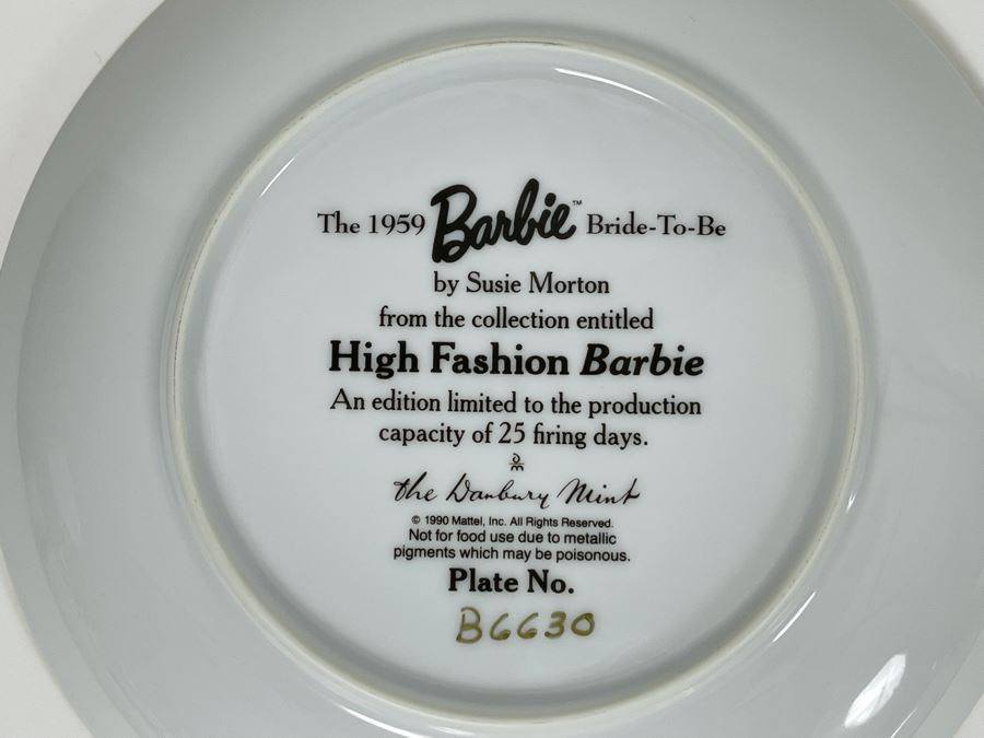 Collection Of Ten Mattel Barbie Collector Plates By Danbury Mint [Photo 13]