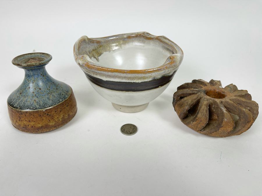 Collection Of Three Mid-Century Pottery Pieces [Photo 2]