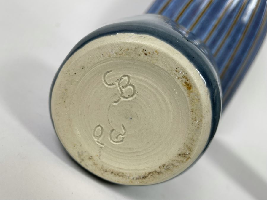 Two Signed Pottery Vases And Large Decorative Vase 6H - 16H [Photo 8]