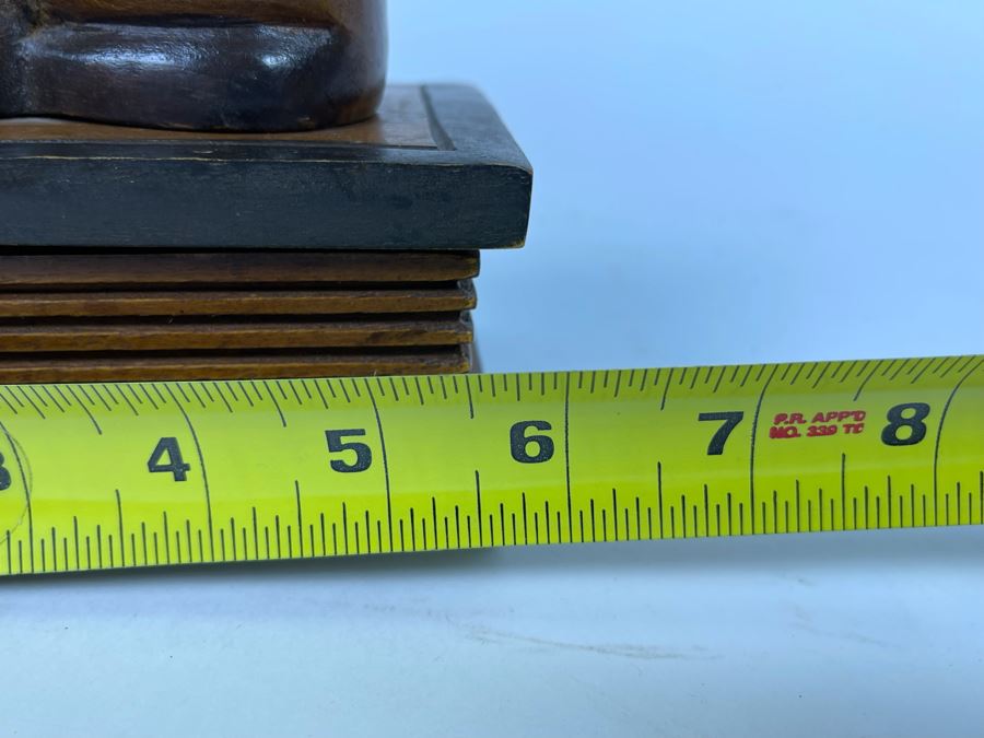 Wooden Cat Sitting On Hinged Box 6W X 4D X 5.5H [Photo 5]