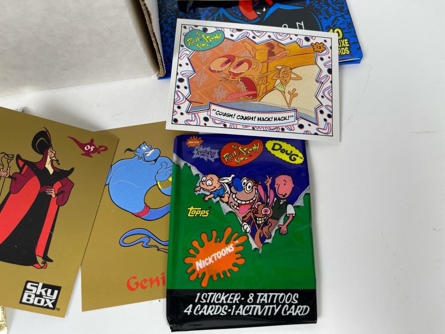 JUST ADDED - Disney's Beauty And The Beast, Disney's Aladdin, Topps The Ren & Stimpy Show And Batman Animated Series Trading Cards [Photo 5]