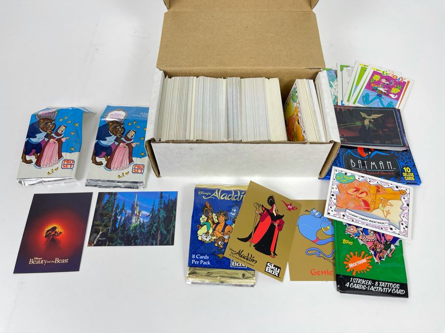 JUST ADDED - Disney's Beauty And The Beast, Disney's Aladdin, Topps The Ren & Stimpy Show And Batman Animated Series Trading Cards [Photo 2]