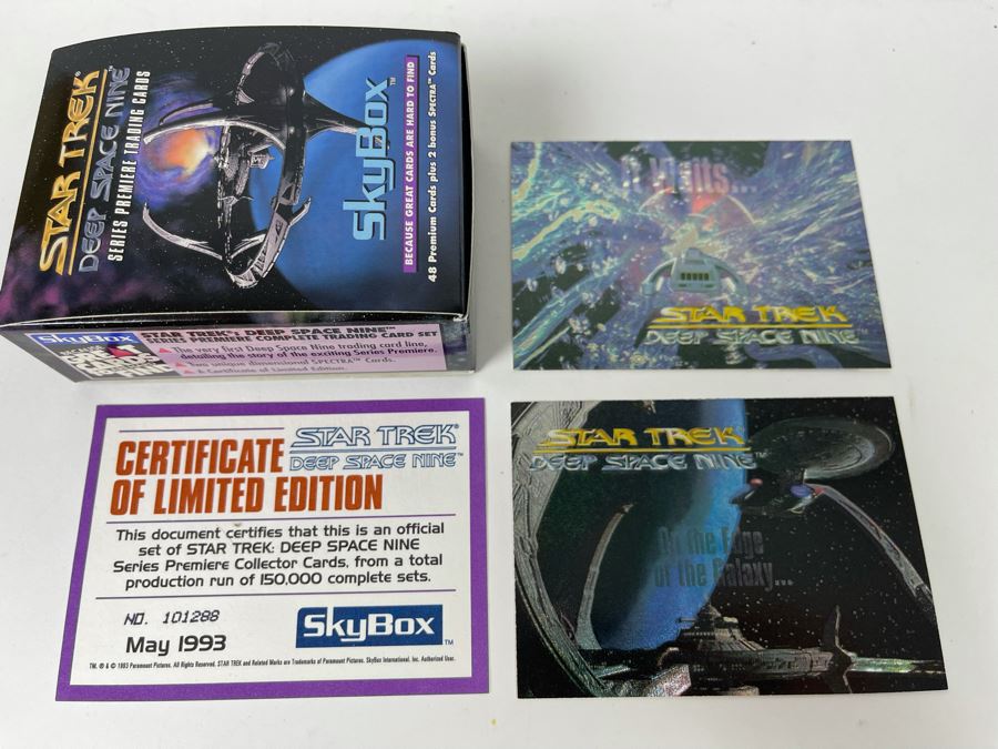 JUST ADDED - Limited Edtion Star Trek Deep Space Nine Trading Cards 100 Card Series [Photo 1]
