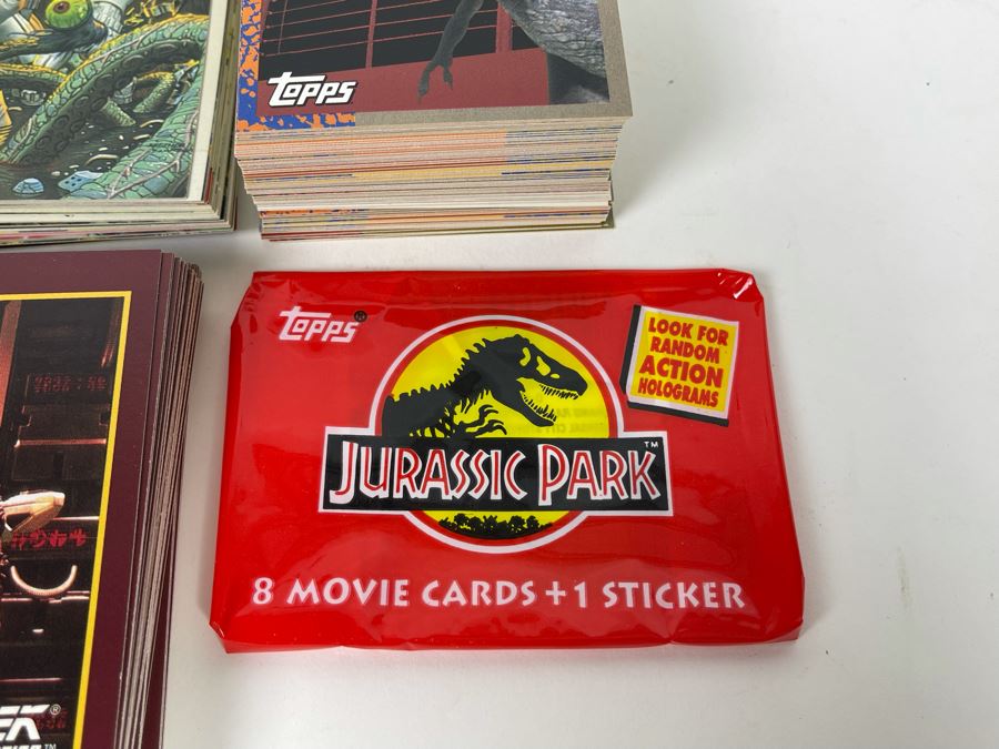 JUST ADDED - Topps Jurassic Park, Star Wars Galaxy And Star Trek The Next Generation Trading Cards [Photo 3]