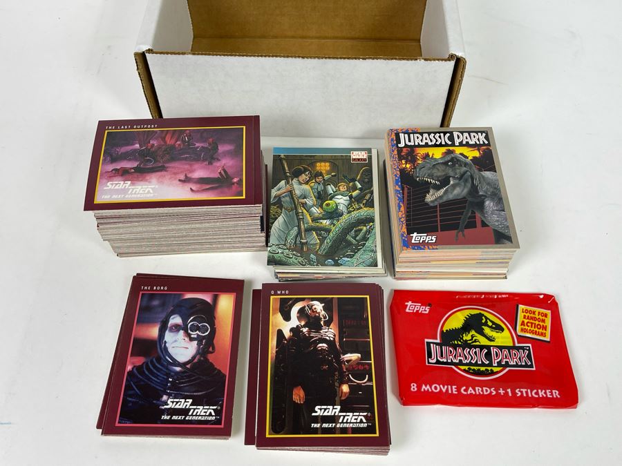 JUST ADDED - Topps Jurassic Park, Star Wars Galaxy And Star Trek The Next Generation Trading Cards [Photo 2]
