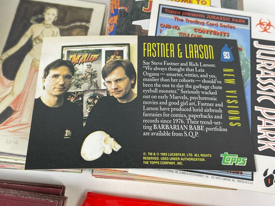 JUST ADDED - Topps Jurassic Park, Star Wars Galaxy And Star Trek The Next Generation Trading Cards [Photo 9]