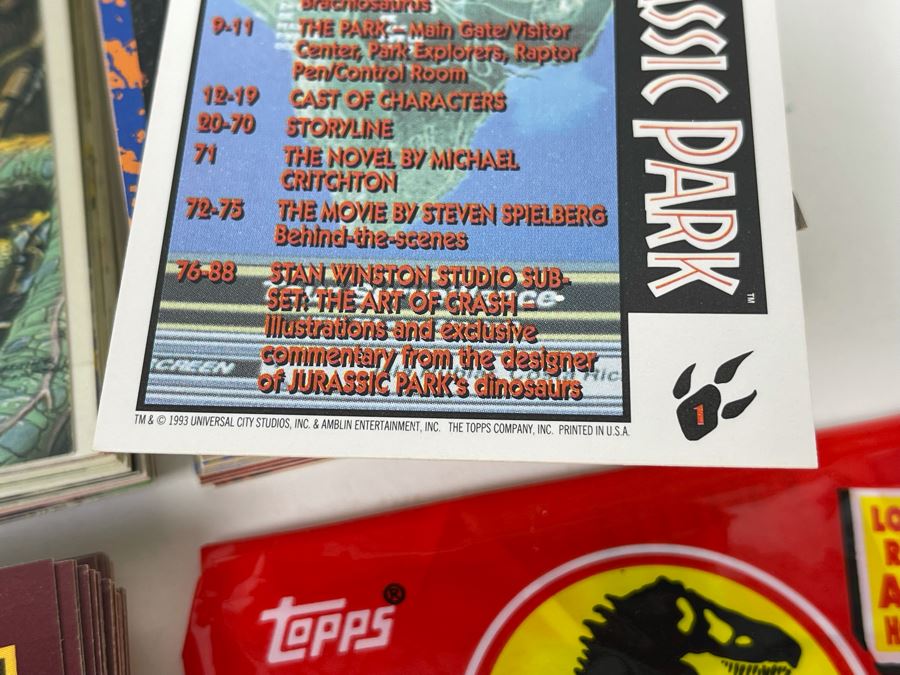 JUST ADDED - Topps Jurassic Park, Star Wars Galaxy And Star Trek The Next Generation Trading Cards [Photo 6]