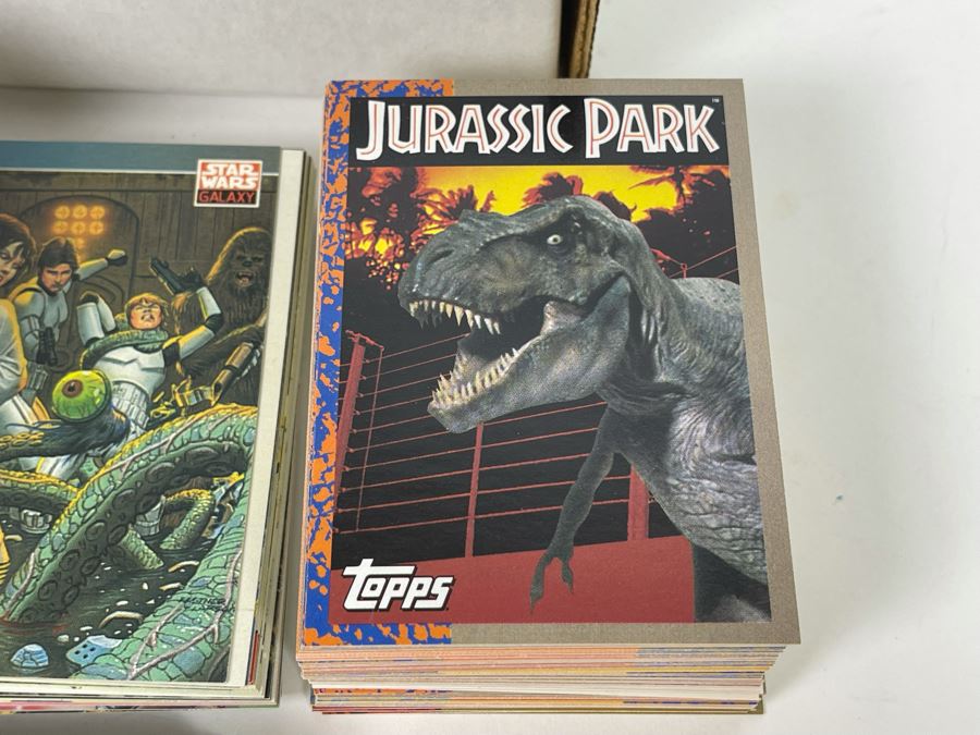 JUST ADDED - Topps Jurassic Park, Star Wars Galaxy And Star Trek The Next Generation Trading Cards [Photo 4]