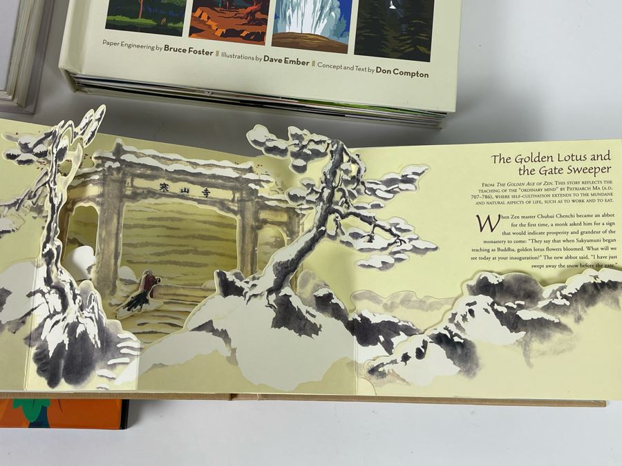 JUST ADDED - Pop-Up Book Collection: Fishing For The Moon By Lulu Hansen, Architecture, America's National Parks, Leaves And Charlie Brown It's The Great Pumpkin [Photo 5]