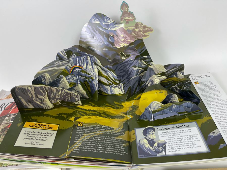 JUST ADDED - Pop-Up Book Collection: Fishing For The Moon By Lulu Hansen, Architecture, America's National Parks, Leaves And Charlie Brown It's The Great Pumpkin [Photo 16]