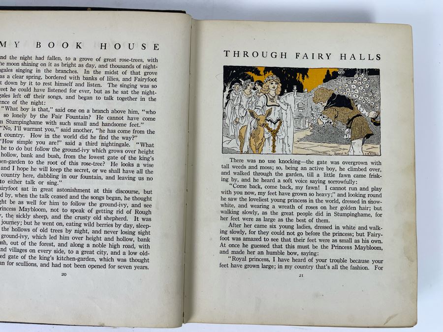 JUST ADDED - Vintage 1920 Children's Books: My Bookhouse Through Fairy Halls [Photo 7]