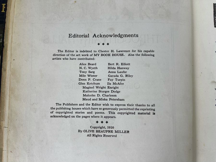 JUST ADDED - Vintage 1920 Children's Books: My Bookhouse Through Fairy Halls [Photo 5]