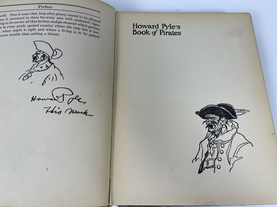 JUST ADDED - Vintage 1921 Book Howard Pyle's Book Of Pirates With Illustrations [Photo 9]