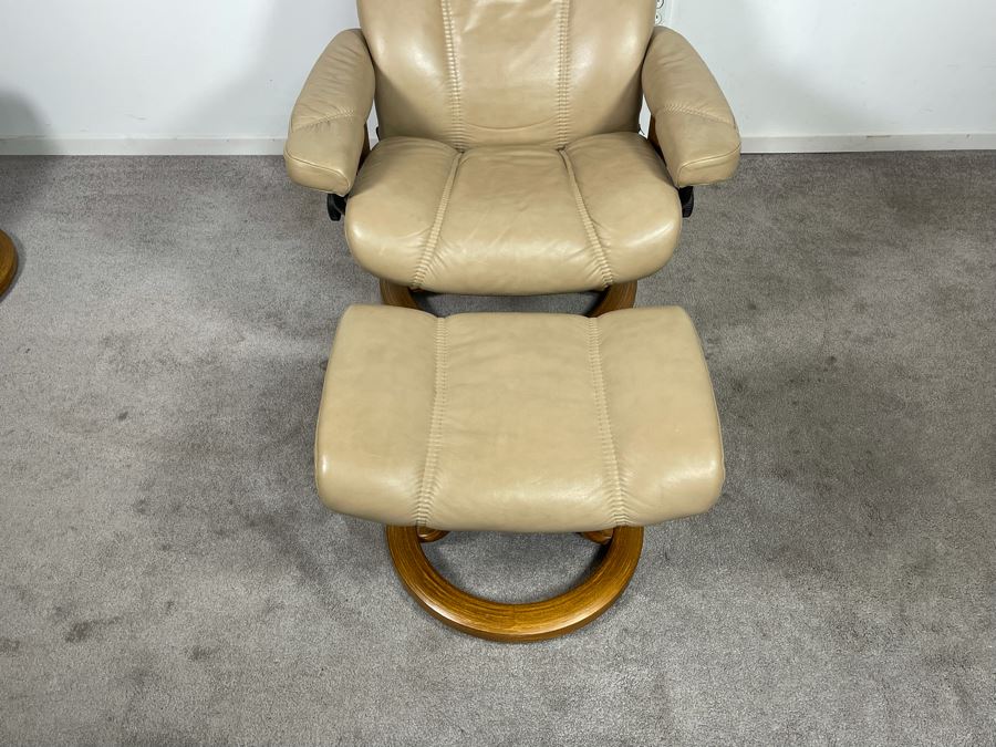 Ekornes Stressless Chair With Ottoman Made In Norway [Photo 8]