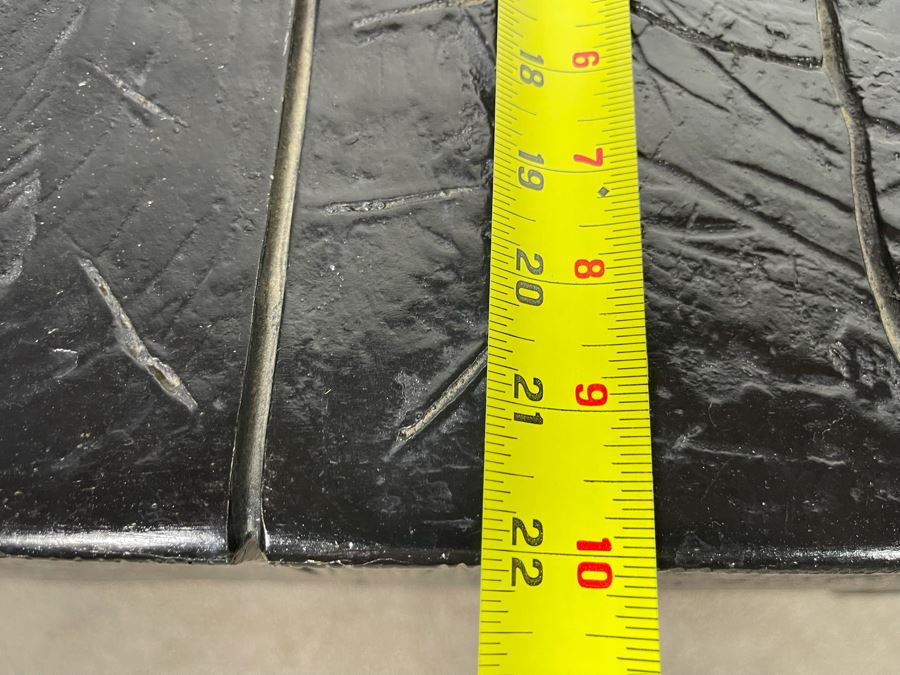 Pair Of Black Faux Wooden Cube Side Tables 22W X 22D X 22H [Photo 11]