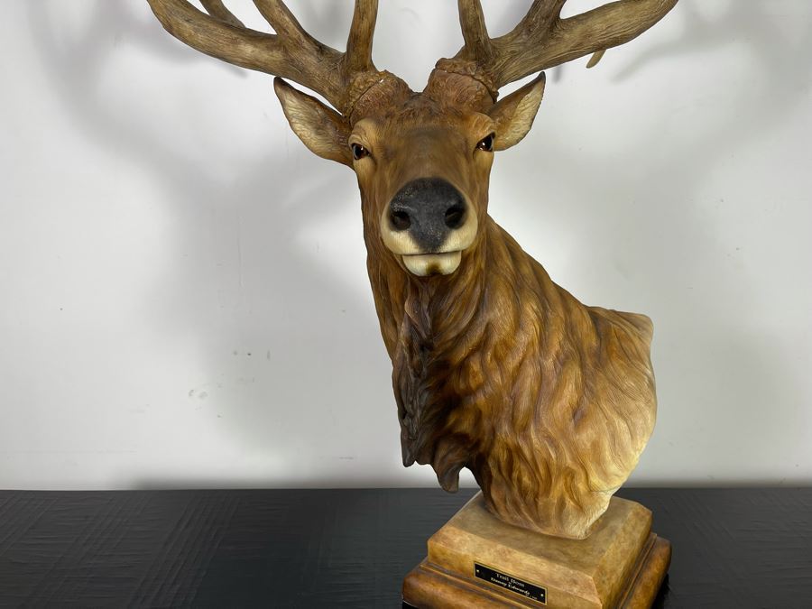 resin elk statue