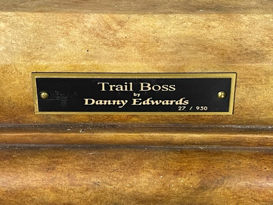 Limited Edition Resin Elk Sculpture Titled 'Trail Boss' By Danny Edwards 27 Of 950 [Photo 10]