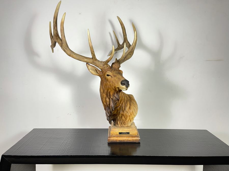 resin elk statue