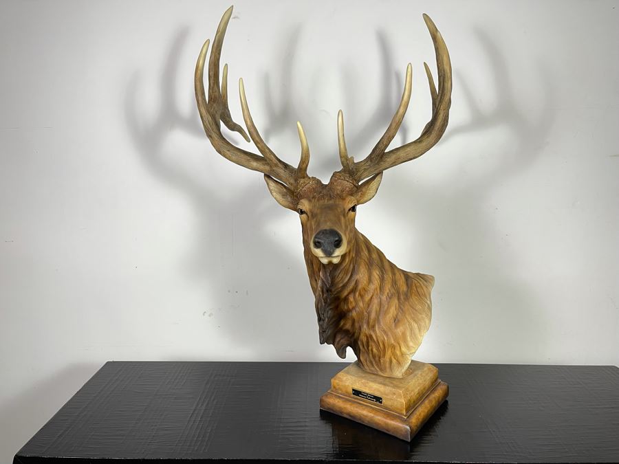 resin elk statue