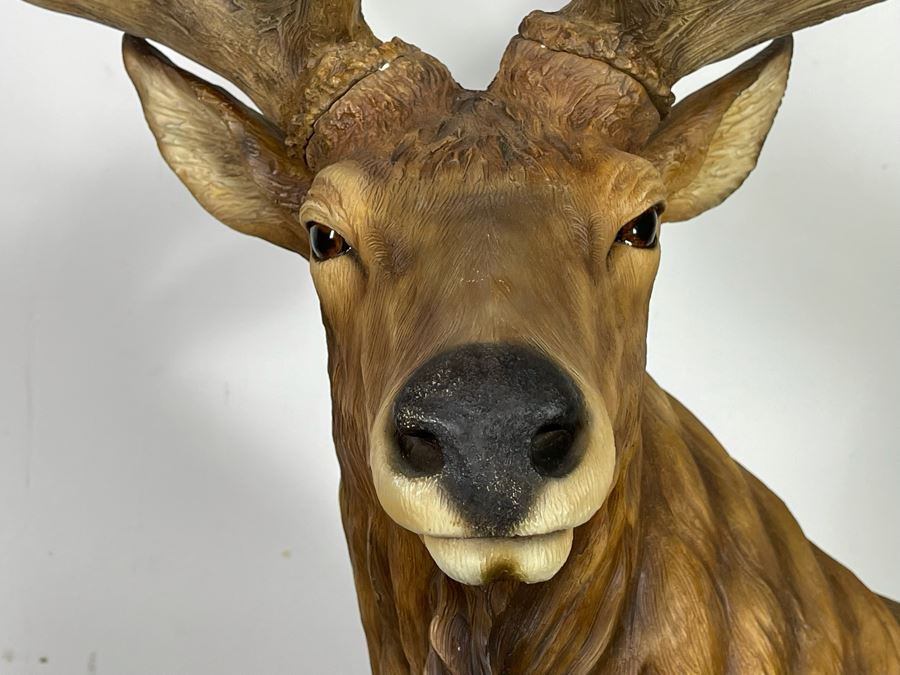 resin elk statue