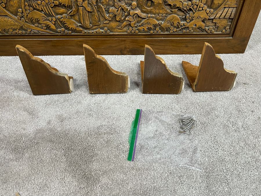 Asian Relief Carved Chest 40W X 20D X 19H [Photo 18]