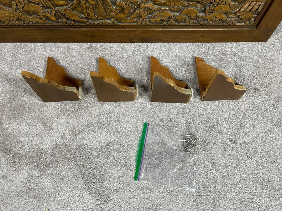 Asian Relief Carved Chest 40W X 20D X 19H [Photo 19]