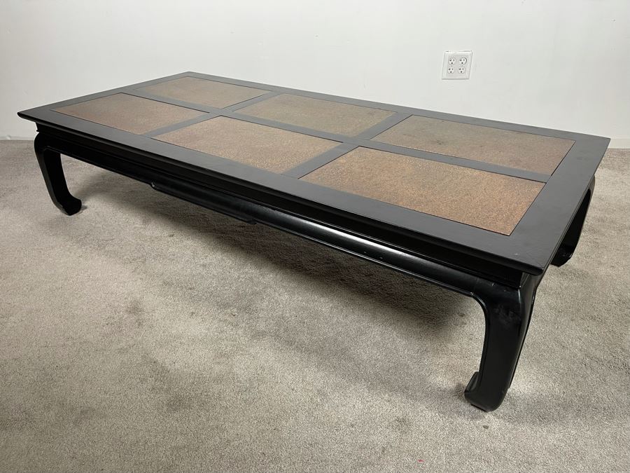 Asian Influenced Coffee Table 66W X 30D X 15.5H [Photo 5]