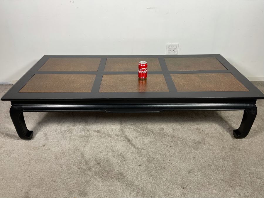 Asian Influenced Coffee Table 66W X 30D X 15.5H