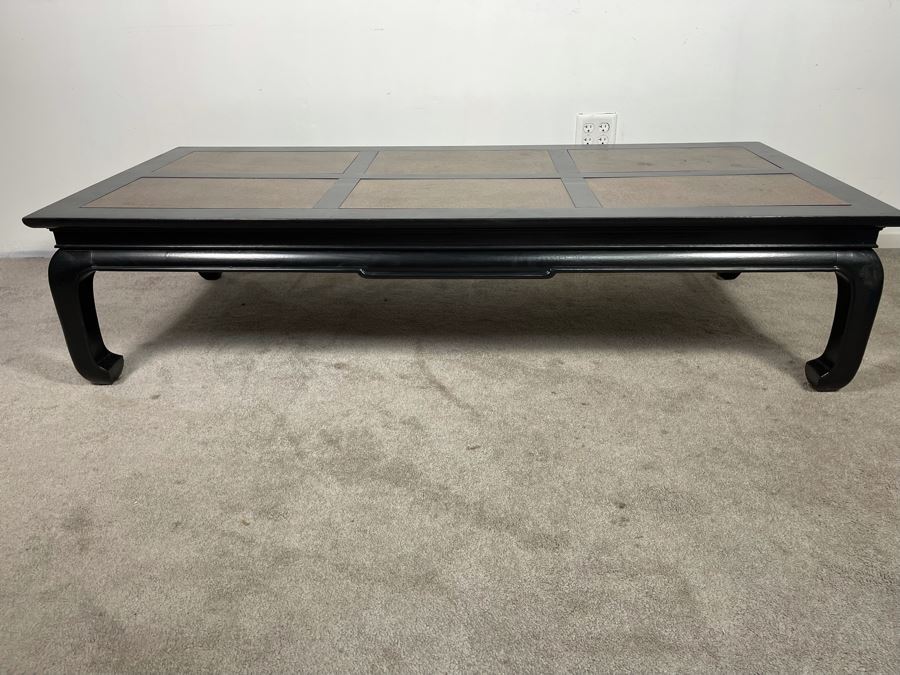 Asian Influenced Coffee Table 66W X 30D X 15.5H [Photo 3]