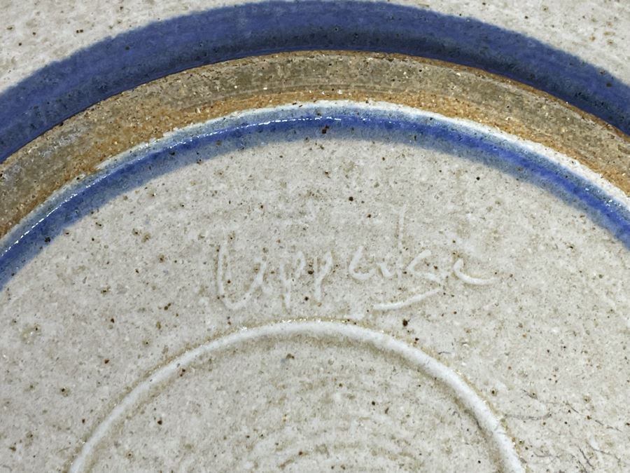 Collection Of Six Signed Studio Pottery Plates 10W - 12W [Photo 14]