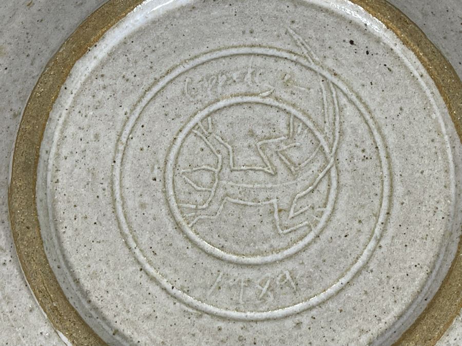 Collection Of Six Signed Studio Pottery Plates 10W - 12W [Photo 12]