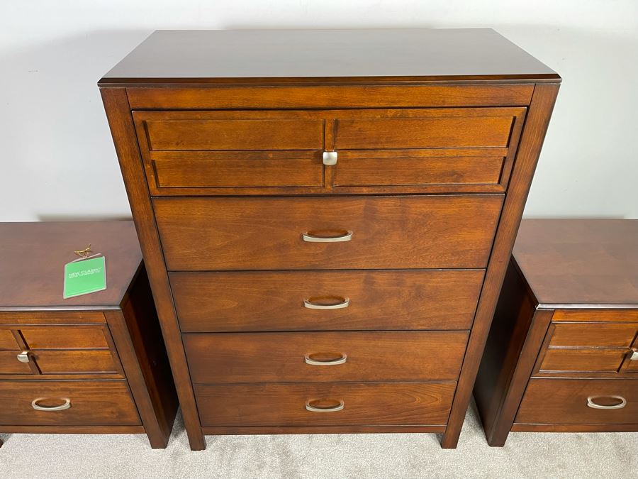 Contemporary New Classic Home Furnishings Dresser 36W X 50H With Matching Nightstands 25W X 26H [Photo 3]