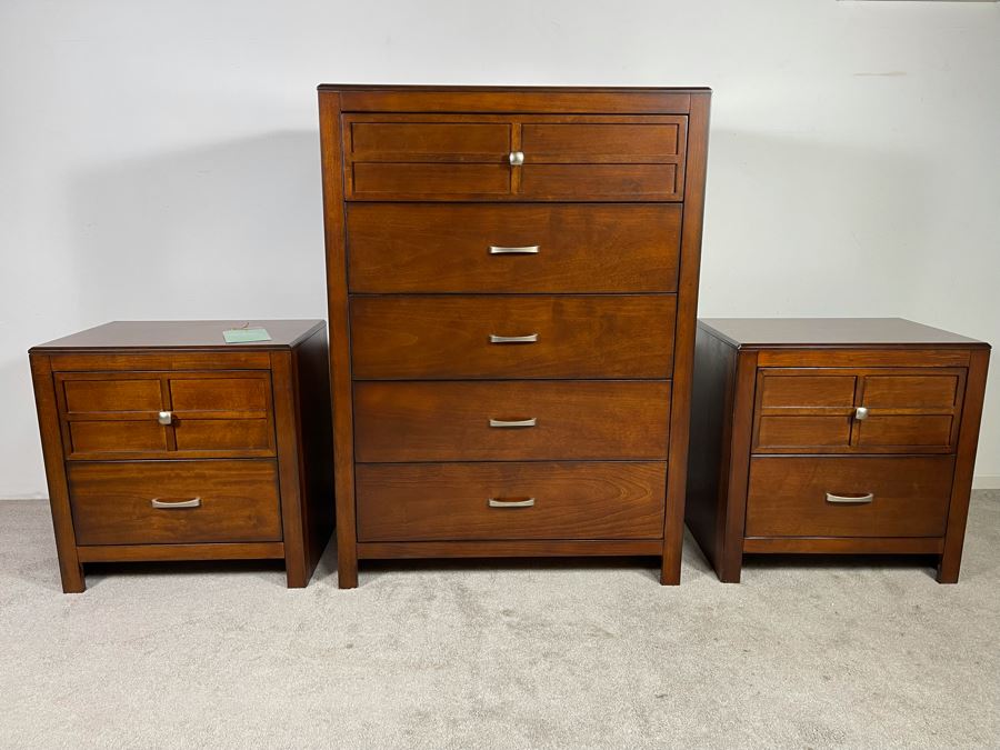 Contemporary New Classic Home Furnishings Dresser 36W X 50H With Matching Nightstands 25W X 26H [Photo 1]