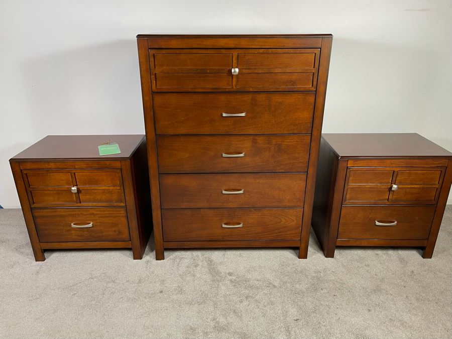 Contemporary New Classic Home Furnishings Dresser 36W X 50H With Matching Nightstands 25W X 26H [Photo 2]