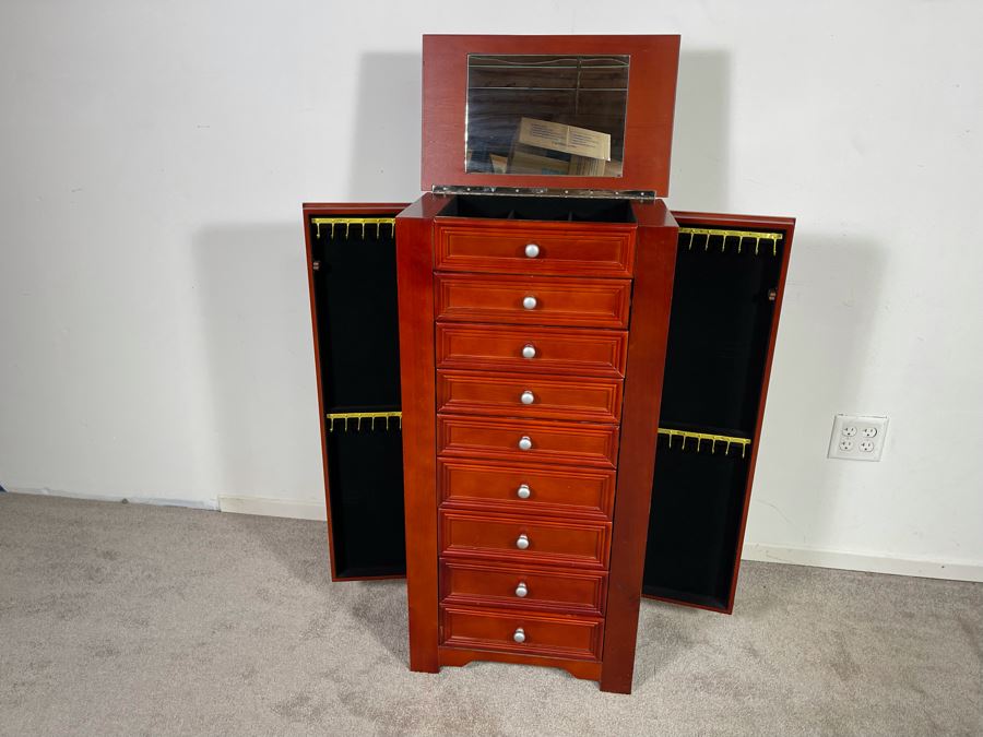 Standing Jewelry Cabinet Box 20W X 12D X 40H [Photo 5]