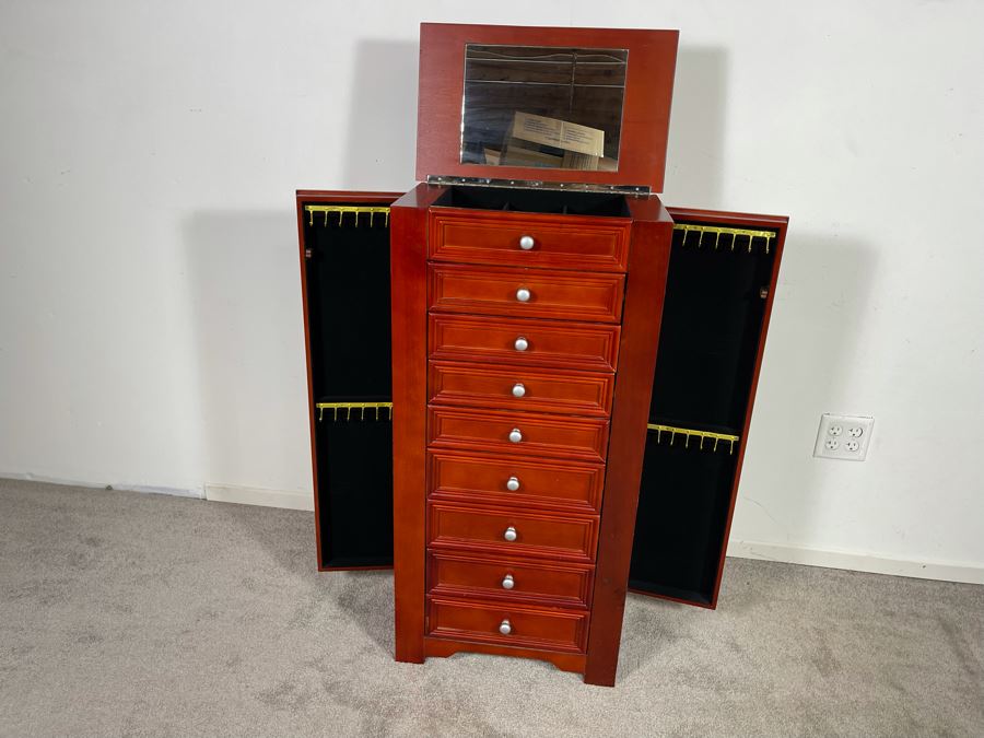 Standing Jewelry Cabinet Box 20W X 12D X 40H [Photo 2]