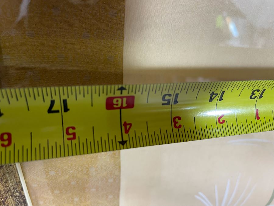 Original Framed Signed Chinese Silk Scroll Painting 44 X 16 Painted Area [Photo 14]