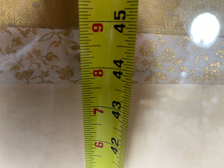 Original Framed Signed Chinese Silk Scroll Painting 44 X 16 Painted Area [Photo 13]