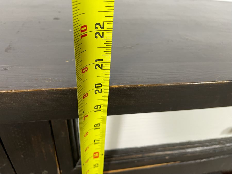 Low Profile Wooden Credenza Cabinet TV Stand 60W X 18D X 20H [Photo 9]