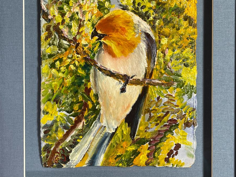 Original Christian Riso Painting Of Palila Bird Koloa, Kauai 7 X 12 ...