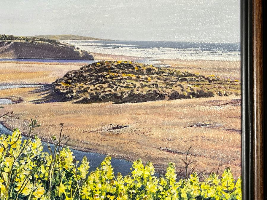 Original Signed Leslie H. Van Nimwegen Framed Painting Titled 'Russian River Outlet' 16 X 12 Retailed $1080 [Photo 6]