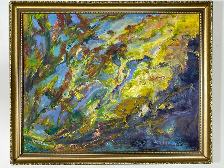 Original Joan Lohrey Abstract Painting 28 X 22 [Photo 2]